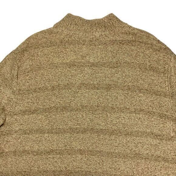 CHAPS Sweater Mens 3XLT Brown 3 Buttons Mock Neck Classic Knit Henley Pullover - Picture 8 of 16